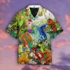 Fruit Dragons In The Mushrooms Forest Hippie Hawaiian Shirt Beachwear For Men Gifts For Young Adults