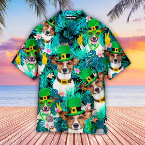 Funny Dog Happy Irish St Patricks Day Aloha Hawaiian Shirts