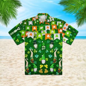 Funny Gnome Happy Saint Patrick Day Aloha Hawaiian Shirts