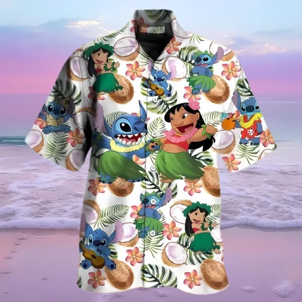 Funny Lilo And Stitch Hawaiian Shirt Beach Vacation Gift