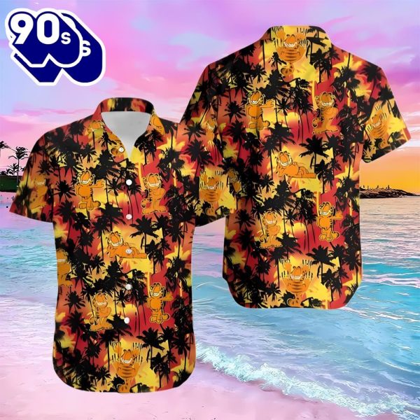 Garfield Aloha Hawaiian Shirt