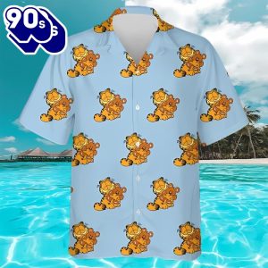 Garfield Hugging Pooky Pullover Hawaiians Shirt