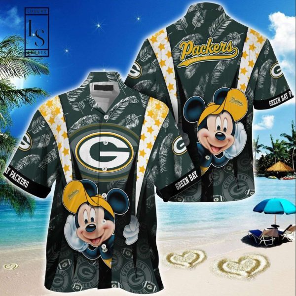 Green Bay Packers Mickey Mouse NFL Hawaiian Shirt