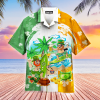 Green Irish Leprechaun Surfer St Patricks Day Aloha Hawaiian Shirts