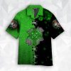 Green Irish St Patrick Celtic Knot Aloha Hawaiian Shirts