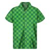 Green Plaid Saint Patricks Day Hawaiian Shirt