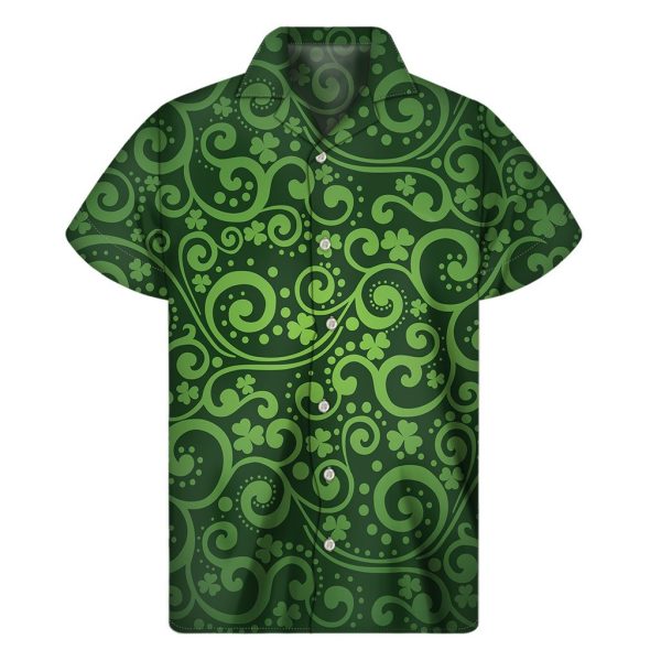 Green Saint Patricks Day Hawaiian Shirt