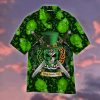 Green Skull Saint Patricks Day Aloha Hawaiian Shirts