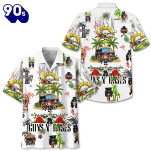 Guns N Roses 3D Hawaiian Shirt Music Lover Rock Band Aloha Unisex T Shirt