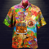 Halloween Hippie Hawaiian Shirt Beachwear For Men Gifts For Young Adults