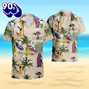 Hawaii Snoopy Surfing Hawaiian Shirt And Short Set Gift Men Women