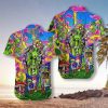 Hippie Alien Hawaiian Shirt For Men Women Beachwear For Men Gifts For Young Adults