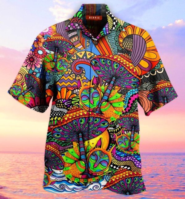 Hippie Hawaiian Shirt Beachwear For Men Gifts For Young Adults