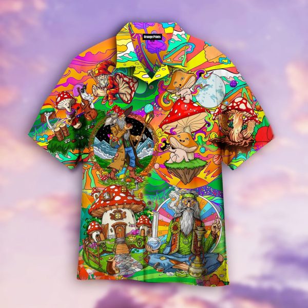 Hippie Mushroom Hawaiian Shirt