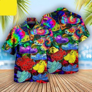 If You Aint Crocin You Aint Rockin 3d Hippie Hawaiian Shirt Beachwear For Men Gifts For Young Adults