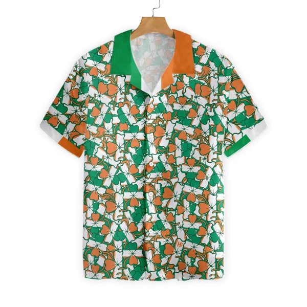 Ireland Styled Shamrock Saint Patricks Day Hawaiian Shirt