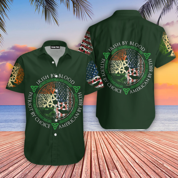 Irish By Blood Irish St Patricks Day Aloha Hawaiian Shirts