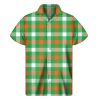 Irish Checkered St Patricks Day Hawaiian Shirt