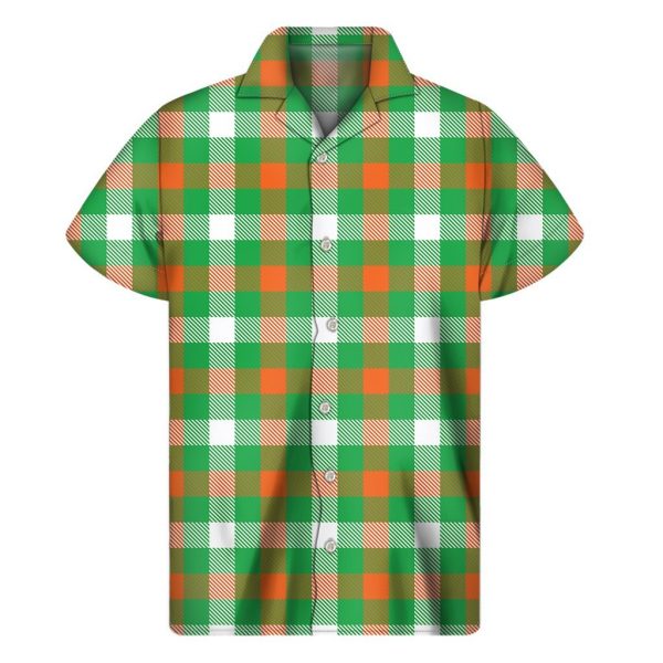 Irish Checkered St Patricks Day Hawaiian Shirt