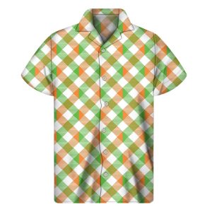 Irish Plaid Saint Patricks Hawaiian Shirt