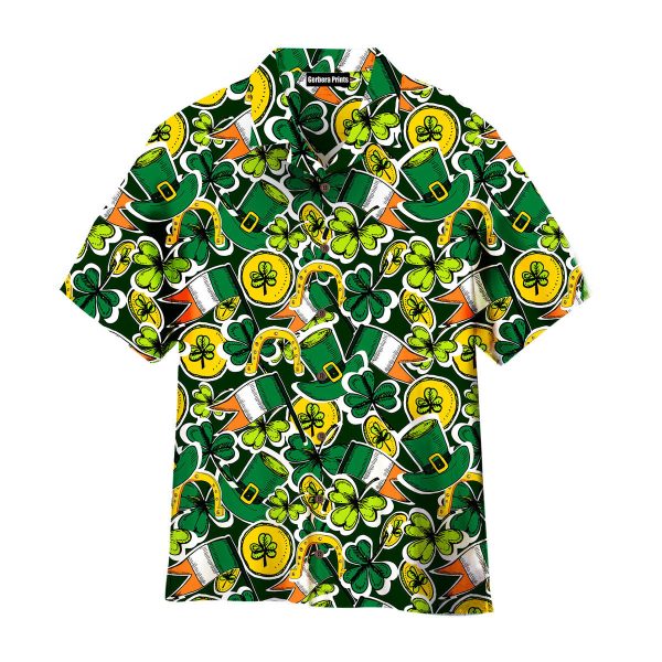 Irish Pride Happy St Patricks Day Pattern Aloha Hawaiian Shirts