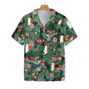 Irish Proud Saint Patrick Is Surfing Hawaiian Shirt