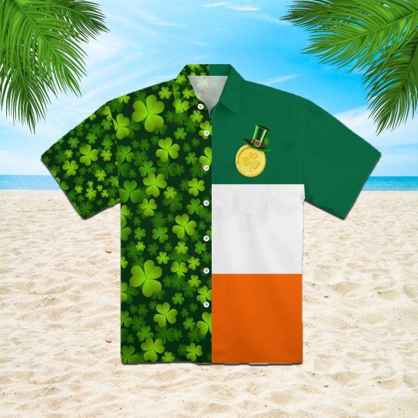 Irish Saint Patrick Day Aloha Hawaiian Shirt Mens Hawaiian Shirt St Patricks Day Gifts