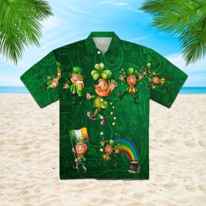 Irish Saint Patrick Day Aloha Hawaiian Shirts