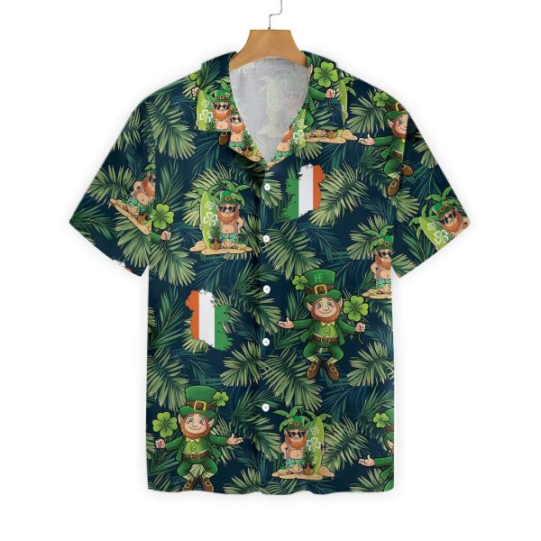 Irish Saint Patrick With Surf Hawaiian Shirt