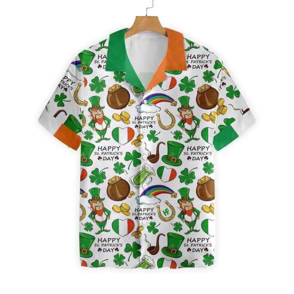 Irish Saint Patricks Day And Ireland Heart Hawaiian Shirt