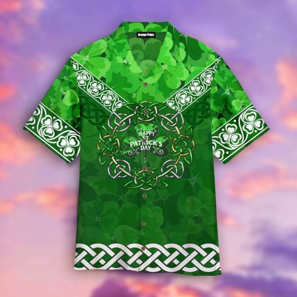 Irish Shamrock St Patrick Day Aloha Hawaiian Shirts