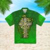 Irish St Patrick Celtic Cross And The Irish Harp Aloha Hawaiian Shirts