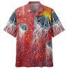 Jelly Fish Hippie Hawaiian Shirt Beachwear For Men Gifts For Young Adults