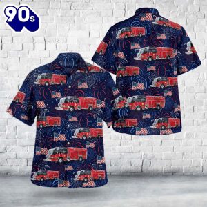 Joplin Missouri Joplin Fire Department 4th Of July Hawaiian Shirt