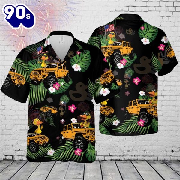 Jp Duck 4th July Hawaiian Shirt