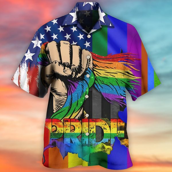 LGBT Hand Love Is Love Hawaiian Shirt