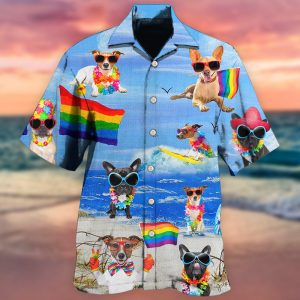 LGBT Jack Russell Terrier Cool Hawaiian Shirt