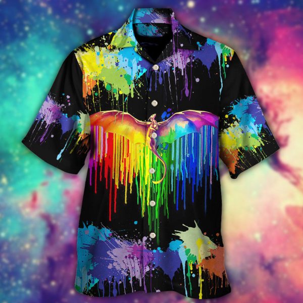 LGBT Pride Dragon The Color Of Happiness Hawaiian Shirt