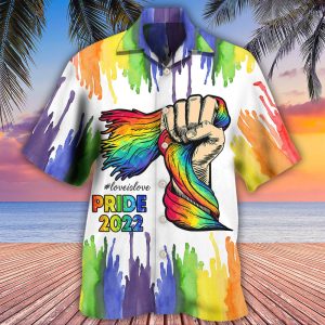 LGBT Pride Love Is Love Hawaiian Shirt