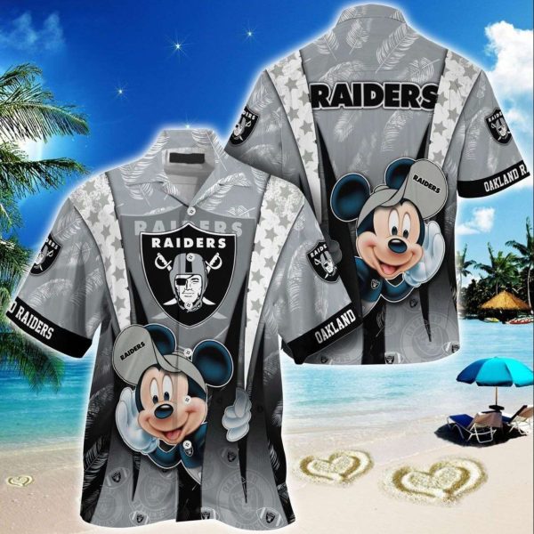 Las Vegas Raiders Mickey Mouse NFL Hawaiian Shirt