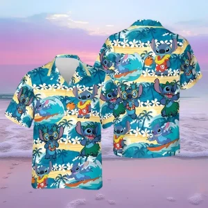 Lilo Stitch Beach Vacation Hawaiian Shirt