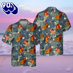 Lion King Hawaiian Summer Holiday 3D Shirt