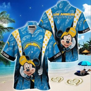 Los Angeles Chargers Mickey Mouse NFL Hawaiian Shirt