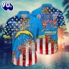 Los Angeles Chargers NFL Hawaiian Shirt Tshirt Independence Day New Summer Shirt