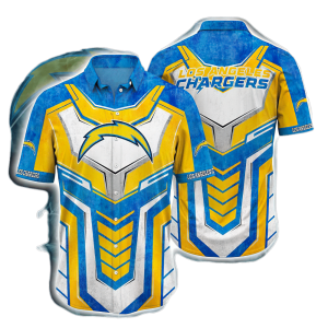 Los Angeles Chargers Shield NFL Hawaiian Shirt