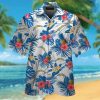 Los Angeles Chargers Short Sleeve Button Up Tropical Hawaiian Shirt