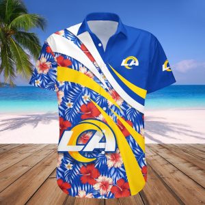 Los Angeles Rams Hawaii Shirt Hibiscus Sport Style NFL