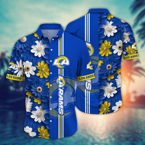 Los Angeles Rams NFL Hawaiian Shirt Ceiling Fans Aloha Shirt