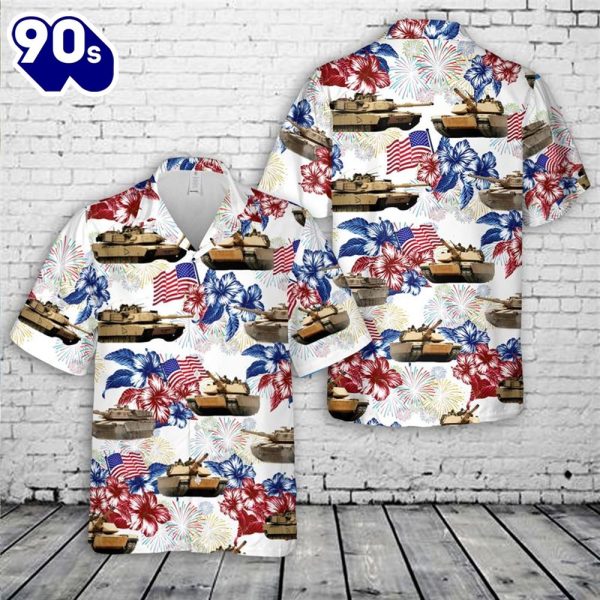 M1A1 Abrams Tank 4th Of July Hawaiian Shirt_2538