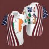 Made In America With Irish Parts Happy St Patricks Day Hawaiian Shirt